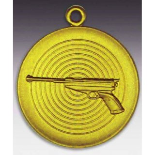 Medaille D=50 Pistole gold