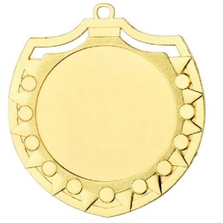 Medaille D=50mm,  75x72 mm gold fr 25mm Emblem ,   Band, Emblem und Montage sind im Preis enthalten