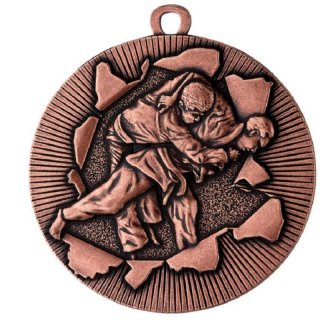 Medaille D=50mm Bronze Judo Material,   Band  und Montage sind im Preis enthalten