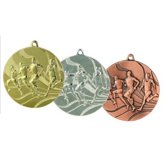 Medaille D=50mm Laufen gold, silber und bronzefarben
