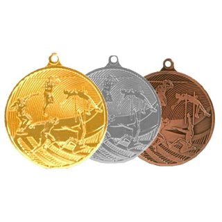 Medaille D=50mm Leichtathletik gold, silber und bronzefarben