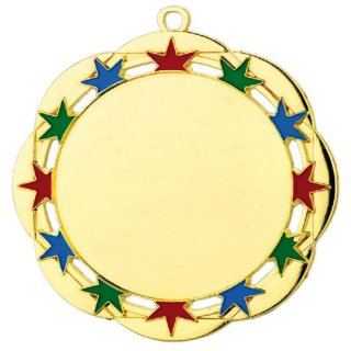 Medaille D=70mm,   Karneval gold fr 50 mm Emblem ,   Band, Emblem und Montage sind im Preis enthalten