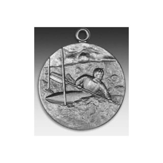 Medaille Kanu-Slalom mit se  50mm, silberfarben in Metall
