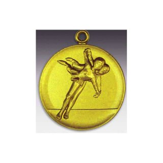 Medaille Eiskunstlufer - Paare mit se  50mm, goldfarben in Metall