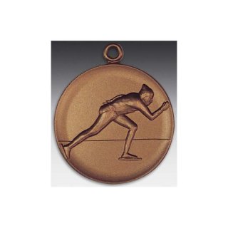 Medaille Eisschnell-Lufer mit se  50mm, bronzefarben in Metall