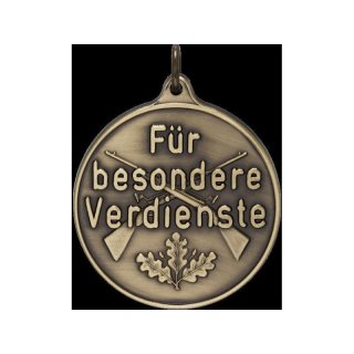 Medaille Fr besondere Verdienste, 40 mm, , bronzefarbig, mit se und Ring