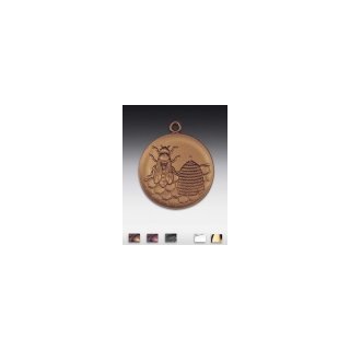 Medaille Imker mit se  50mm,  bronzefarben, siber- oder goldfarben