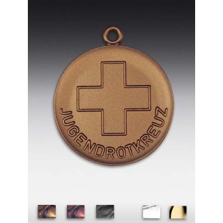 Medaille Jugendrotkreuz mit se  50mm, bronzefarben in Metall