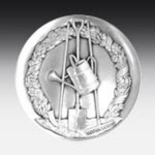 Medaille Kleing�rtner mit �se  50mm, silberfarben in Metall