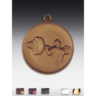 Medaille Kraft - Dreikampf mit se  50mm,   bronzefarben, siber- oder goldfarben
