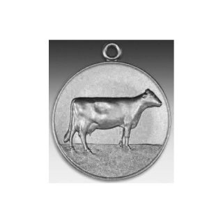Medaille Kuh holsteinisch mit se  50mm, silberfarben in Metall