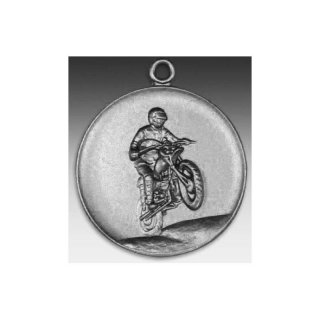 Medaille Motorrad Gelnde mit se  50mm, silberfarben in Metall