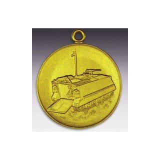 Medaille Panzer M107 mit se  50mm, goldfarben in Metall