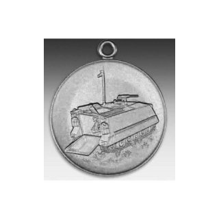 Medaille Panzer M107 mit se  50mm, silberfarben in Metall