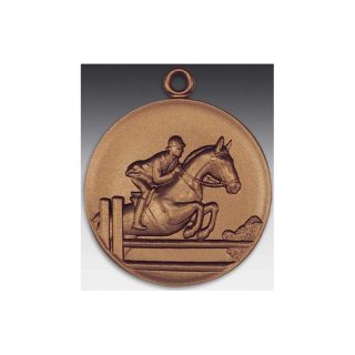 Medaille Paradiesvogel mit se  50mm, bronzefarben in Metall