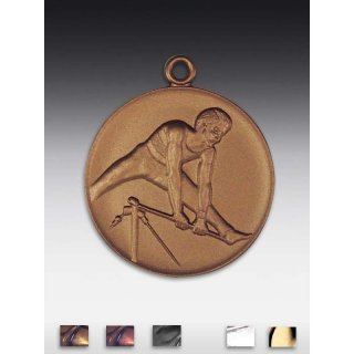 Medaille Reckturner mit se  50mm,   bronzefarben, siber- oder goldfarben