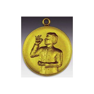 Medaille Schnupfer mit se  50mm, goldfarben in Metall