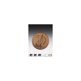 Medaille Segeler mit se  50mm,   bronzefarben, siber- oder goldfarben