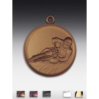 Medaille Speedway mit se  50mm,  bronzefarben, siber- oder goldfarben