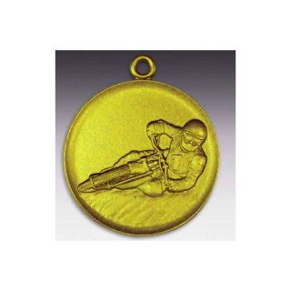 Medaille Speedway mit se  50mm, goldfarben in Metall