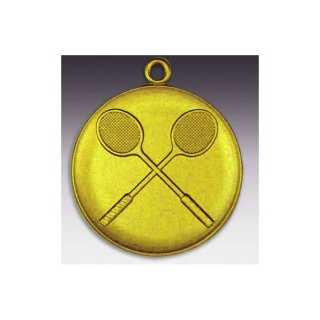Medaille Squash mit se  50mm, goldfarben in Metall