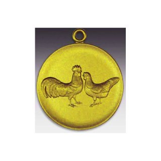 Medaille Straentank w. mit se  50mm, goldfarben in Metall