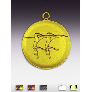 Medaille Synchron - Schwimmen mit �se  50mm, goldfarben in Metall