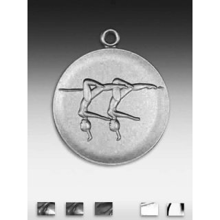 Medaille Synchron - Schwimmen mit se  50mm, silberfarben in Metall