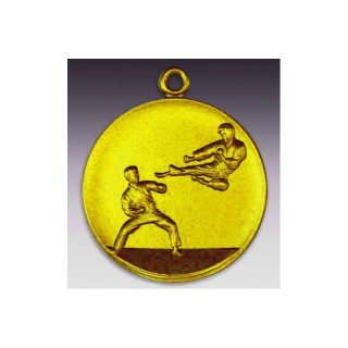 Medaille Taek-won-do mit se  50mm, goldfarben in Metall