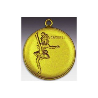 Medaille Tanzmariechen mit se  50mm, goldfarben in Metall