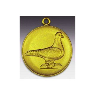 Medaille Taube Lahore mit se  50mm, goldfarben in Metall