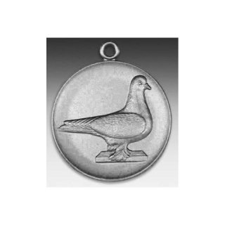 Medaille Taube Lahore mit se  50mm, silberfarben in Metall