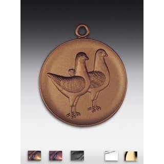 Medaille Taube Modeneser mit se  50mm, bronzefarben in Metall