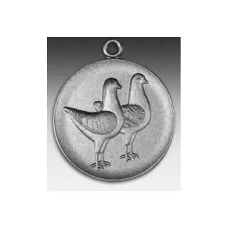 Medaille Taube Modeneser mit se  50mm, silberfarben in Metall