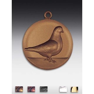 Medaille Taube, Strasser-Taube mit se  50mm, bronzefarben, siber- oder goldfarben