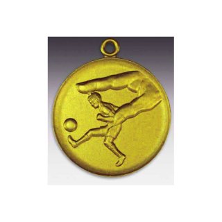 Medaille Tipp-Kick mit se  50mm, goldfarben in Metall