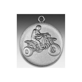 Medaille Tribike (Dreirad) mit se  50mm, silberfarben in Metall