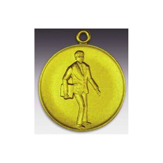 Medaille Vertreter mit se  50mm, goldfarben in Metall