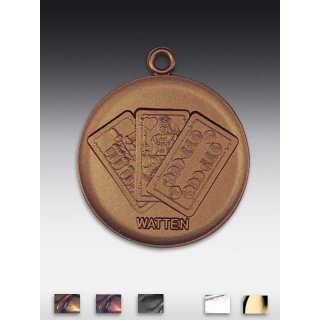 Medaille Watten mit se  50mm, bronzefarben in Metall