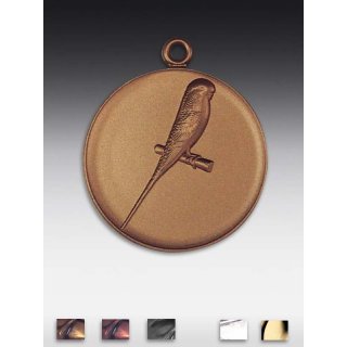Medaille Dogge mit se  50mm, bronzefarben in Metall