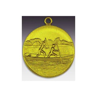 Medaille Zillerfahrer mit se  50mm, goldfarben in Metall