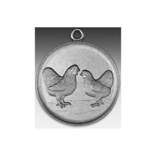 Medaille Zwergwyand mit se  50mm, silberfarben in Metall