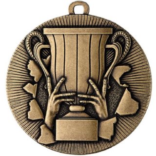 Medaille D=50mm Gold Neutral Material,   Band  und Montage sind im Preis enthalten