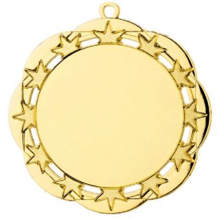 Medaille D=70mm,   gold fr 50 mm Emblem ,   Band, Emblem und Montage sind im Preis enthalten