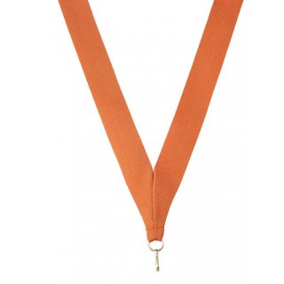 Medaillenband 22mm Orange 400x22mm