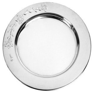 Metallteller silber 30cm