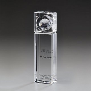 Mondial Tower Kristallglas Award 255mm inkl. Gravur