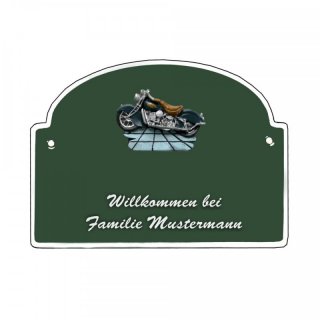 Namensschild Decoramic ist in vier Farbenlieferbar mit dem Motiv