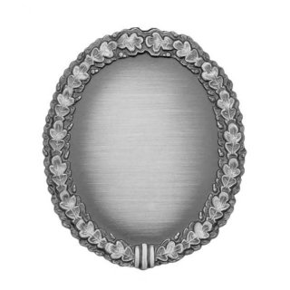  Orden,ohne Auflagen altsilber, mit Schaniernadel 40x53mm