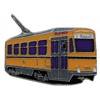 Pin Straenbahn 971 Napoli orange* von Euro-Pokale